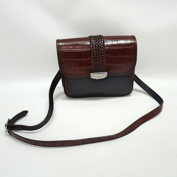 black brown crossbody purse